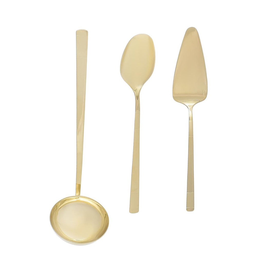 بليو أونكس طقم شوك وملاعق 75 قطعة استانلس استيل 18/10 ذهبى مط- 5604413058785