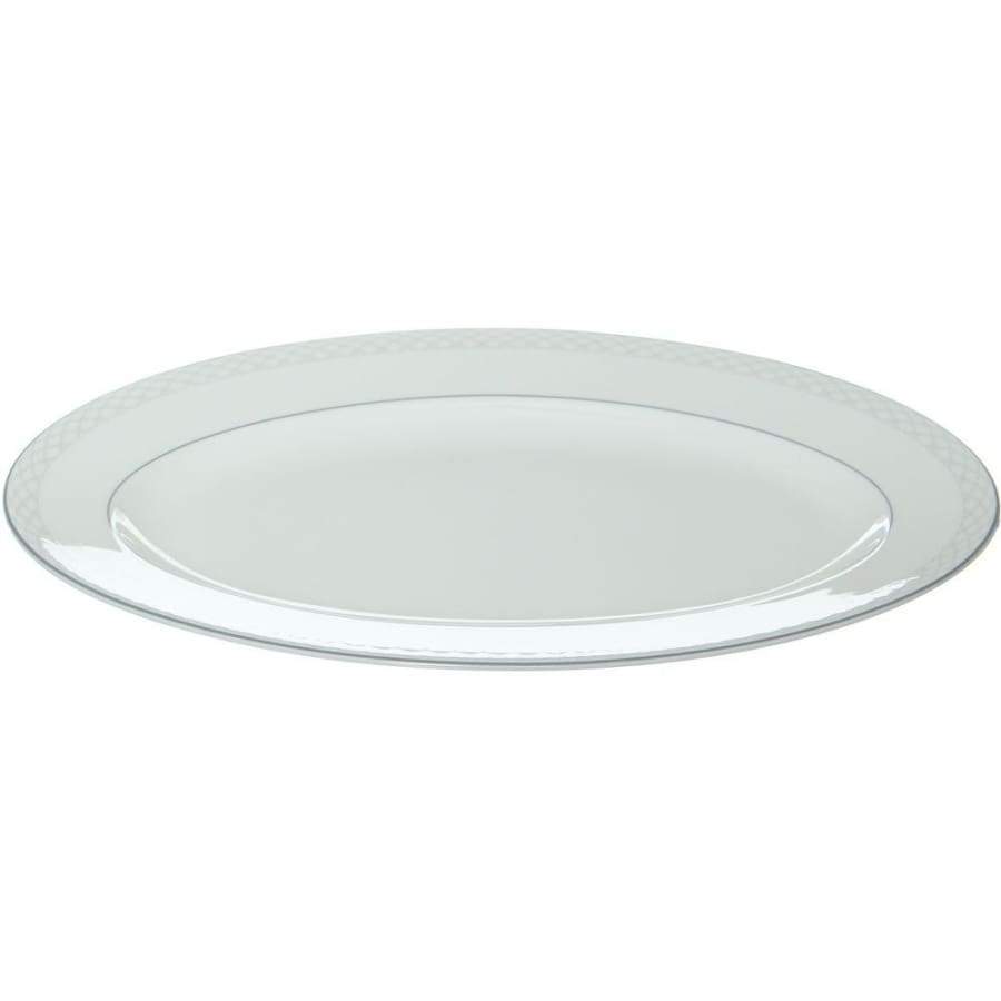 مايلر هانز بون شينا طقم سرفيس غَرف بيضاوي ٣ قطعة (٣ سرفيس ٢٣ سم) أبيض - 109OPLATE9 Mailer Hanz Mailer Hanz