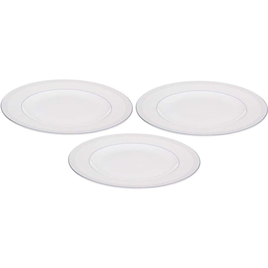 مايلر هانز بون شينا طقم سرفيس غَرف دائري ٣ قطعة (٣ سرفيس ٣١ سم) أبيض - 109PLATE310 Mailer Hanz Mailer Hanz