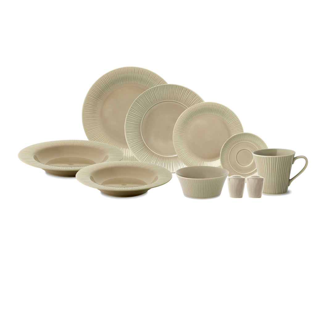 نوريتاكي طقم عشاء بورسلين 40 قطعة بيج - 1726E