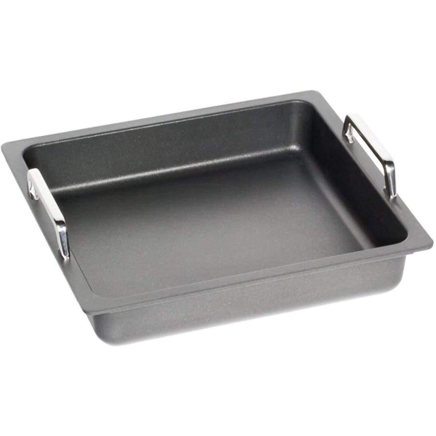 أيه-أم-تى طاجن مستطيل مسطح كاست ألومنيوم بيد (٣٣ * ٣٧ * ٥,٥ سم) أسود - 53733G AMT AMT