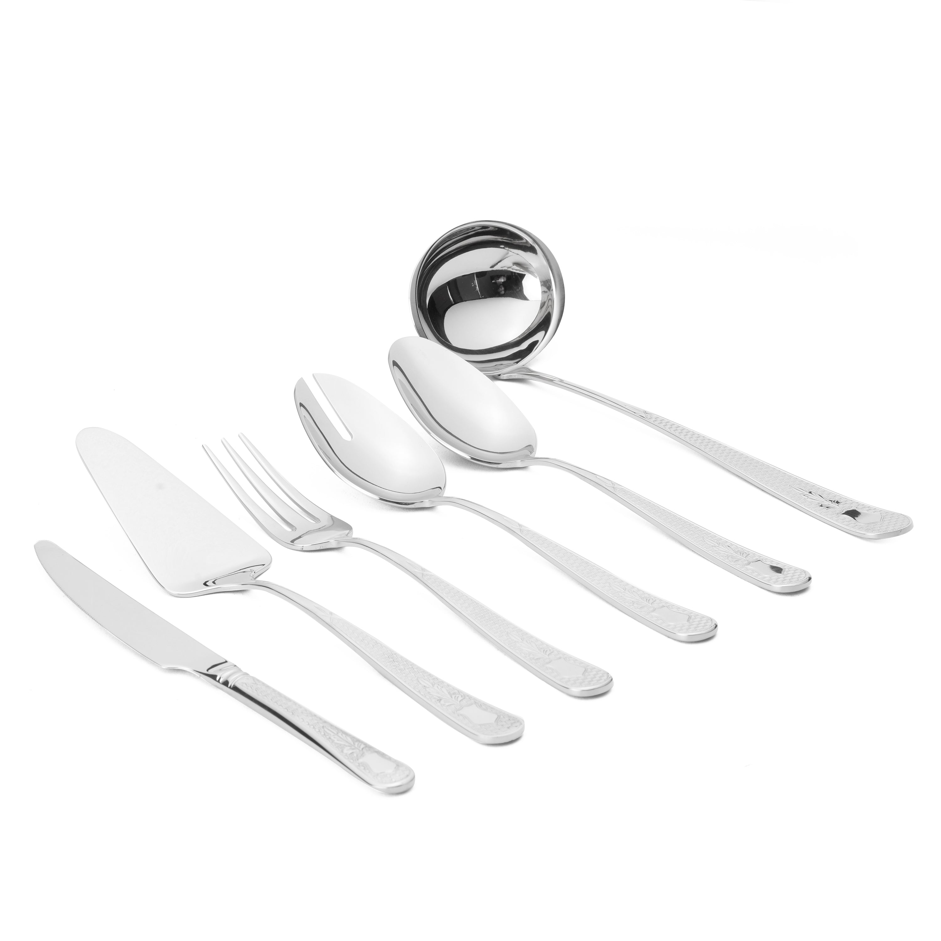 هيردمار جويل طقم توزيع 6 قطع استانلس ستيل فضي ماط - 44339494