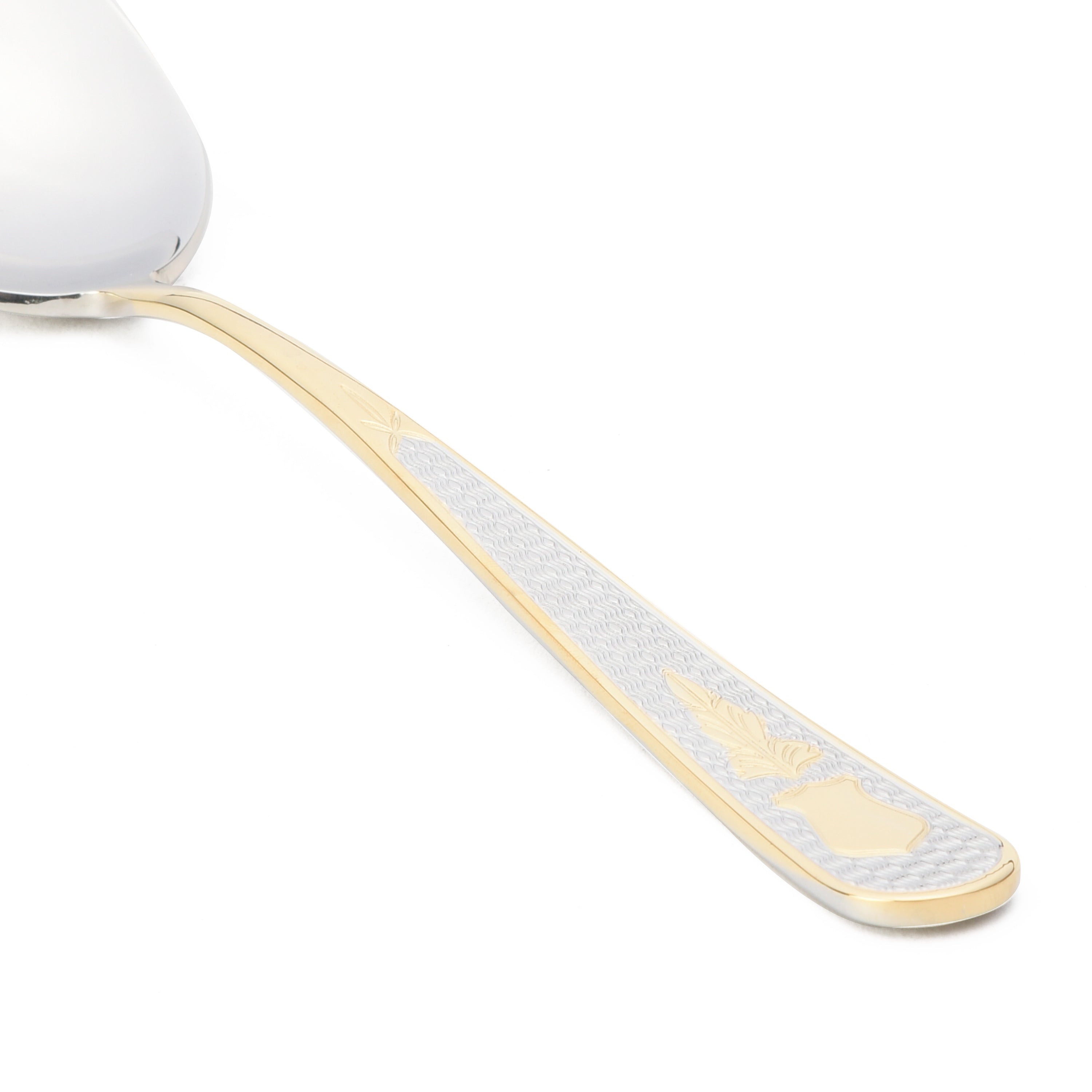 هيردمار جويل طقم توزيع 6 قطع استانلس ستيل فضي و ذهبي - 44560386