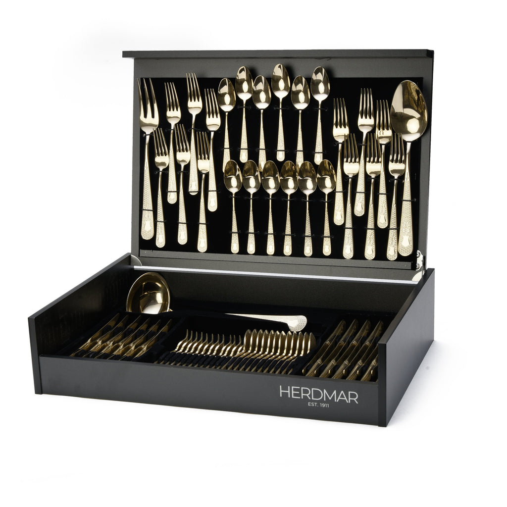 هيردمار جويل طقم شوك ومعالق 75 قطعة استانلس ستيل 18/10 شامبين - 44725860