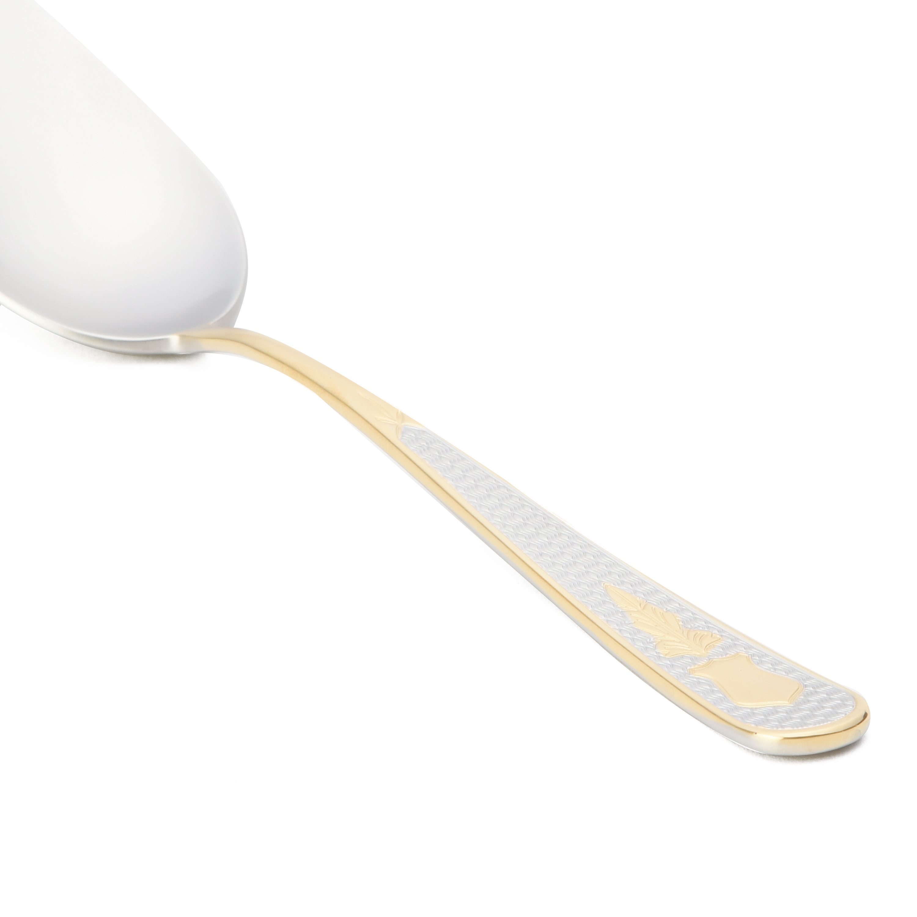 هيردمار جويل طقم توزيع 6 قطع استانلس ستيل فضي و ذهبي ماط - 44728601