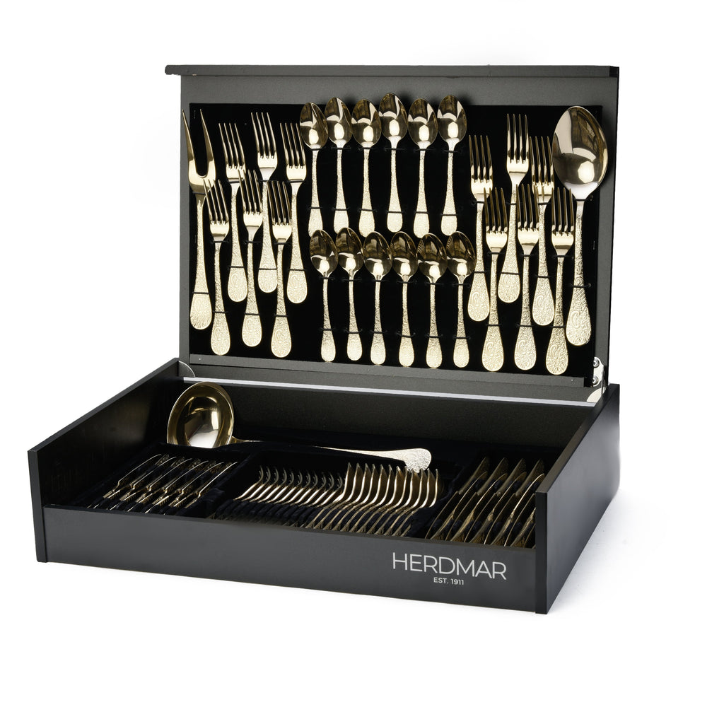 هيردمار بتي طقم شوك ومعالق 75 قطعة استانلس ستيل 18/10 شامبين  - 44869519