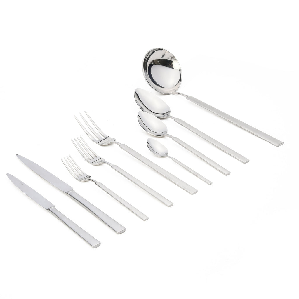 هيردمار فينتيتج طقم شوك ومعالق 75 قطعة استانلس ستيل 18/10 فضي ماط - 44937249