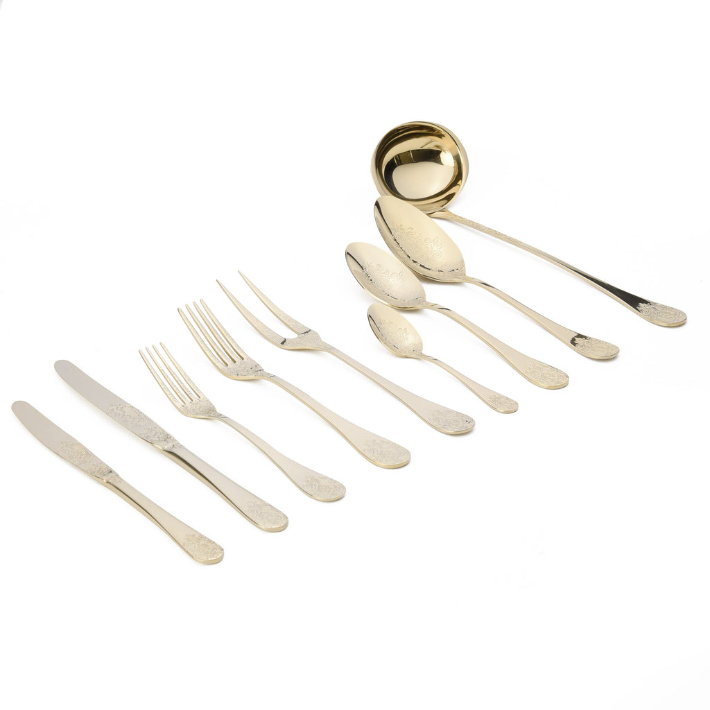 هيردمار بومبادور طقم شوك ومعالق 75 قطعة استانلس ستيل 18/10 شامبين - 44976620