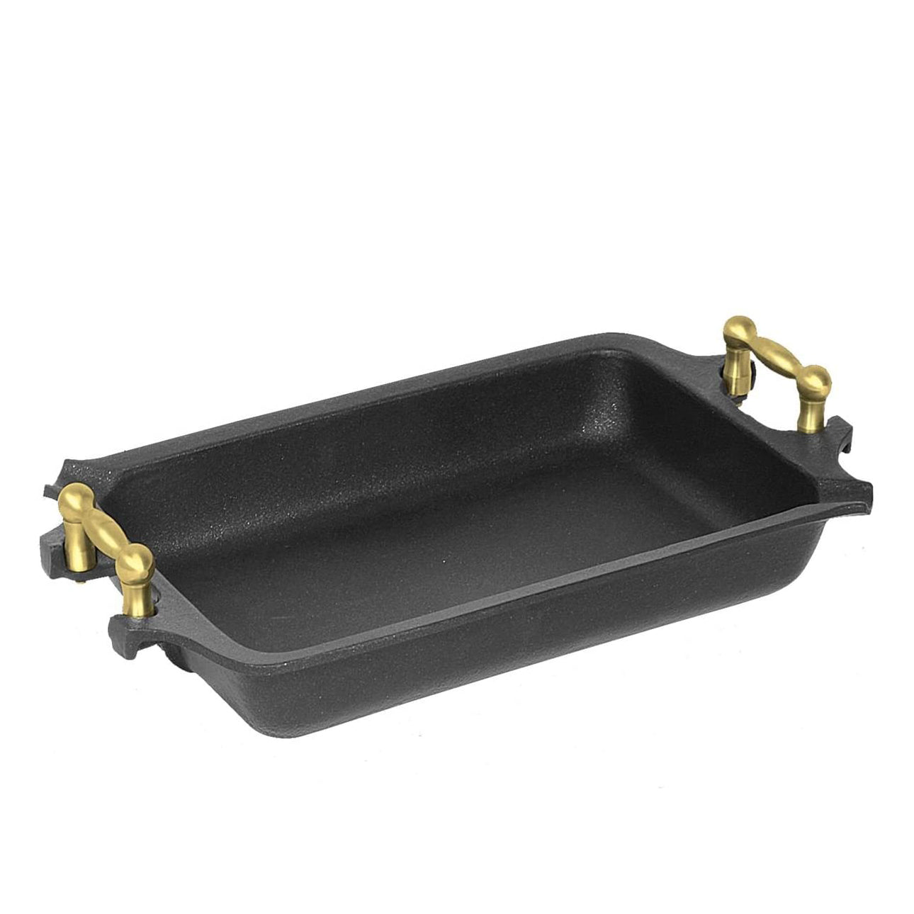 أيه-أم-تى طاجن مستطيل بيد نحاس (٣٥ * ٢٠ * ٤ سم) ألومنيوم مصهور أسود - 3520