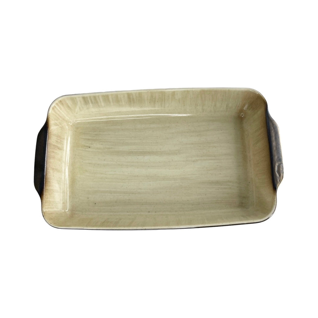 رويال ألفريدو طاجن فرن مستطيل بيد (21*33 سم) سيراميك بيج - RCTNGL