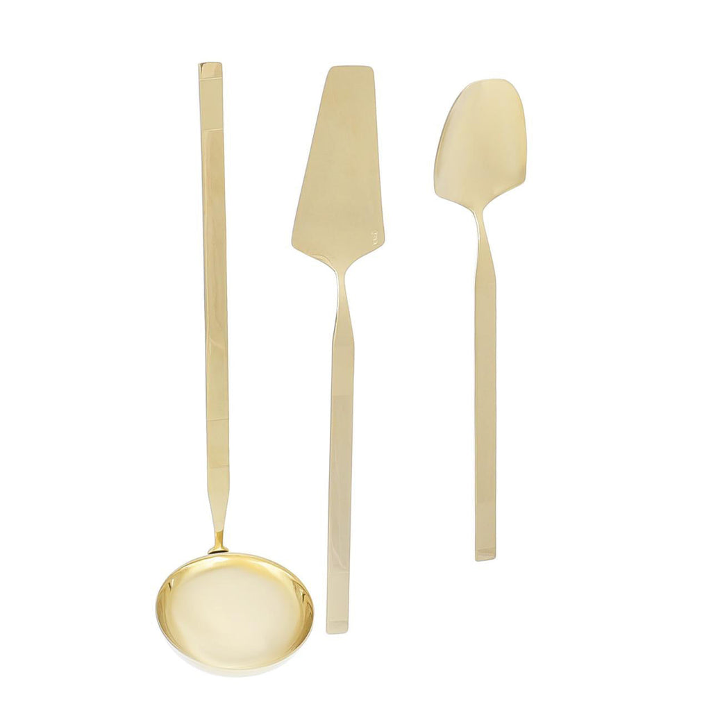 بليو أونكس طقم شوك وملاعق 75 قطعة استانلس استيل 18/10 ذهبي مط - 5604413010807