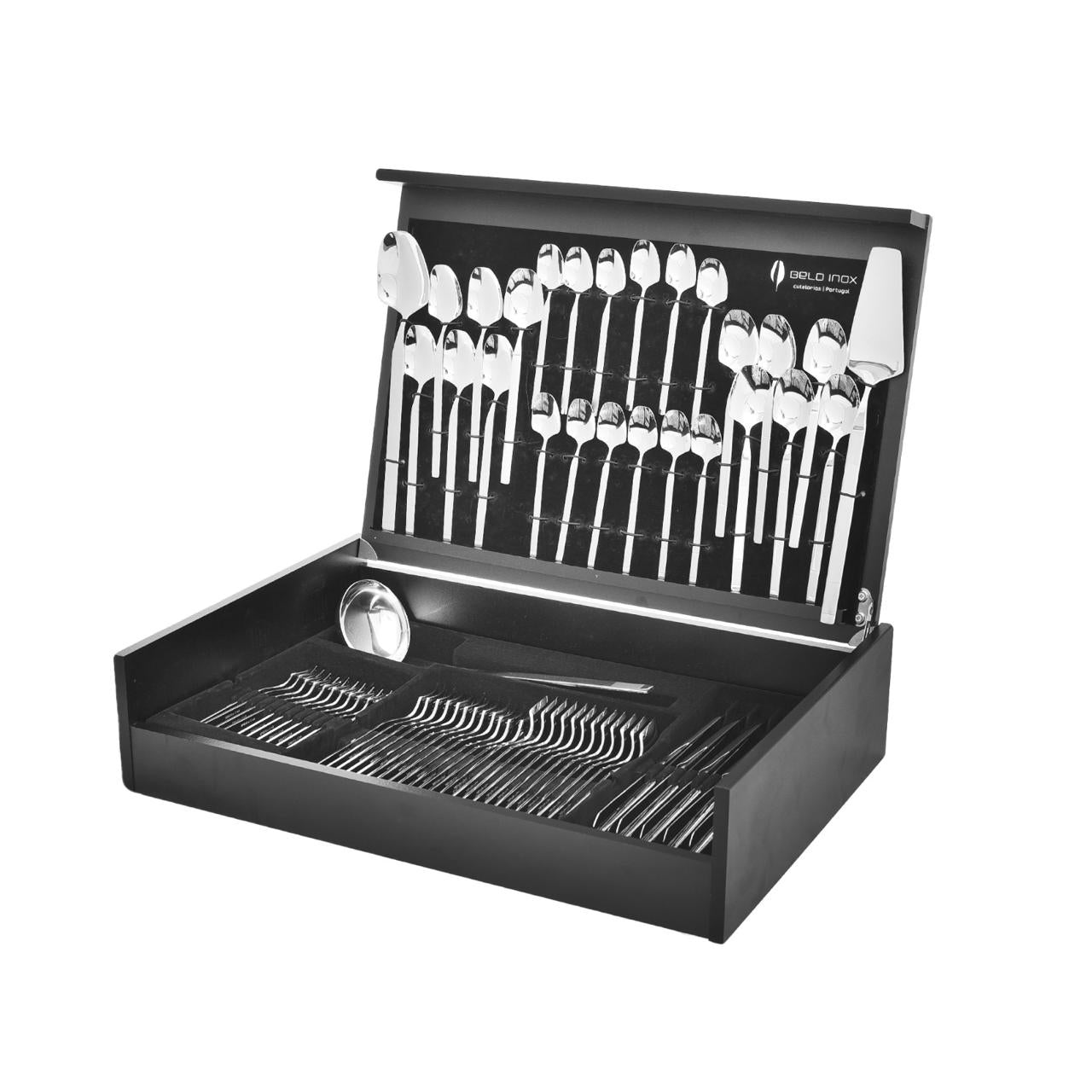 بليو أونكس طقم شوك وملاعق 75 قطعة استانلس استيل 18/10 فضى - 5604413010808