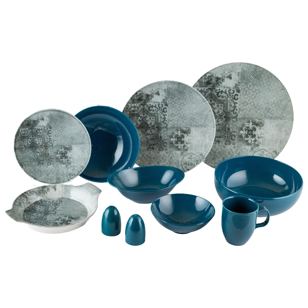 رويال ألفريدو طقم عشاء بورسلين 36 قطعة ديجيتال ازرق - CP -02