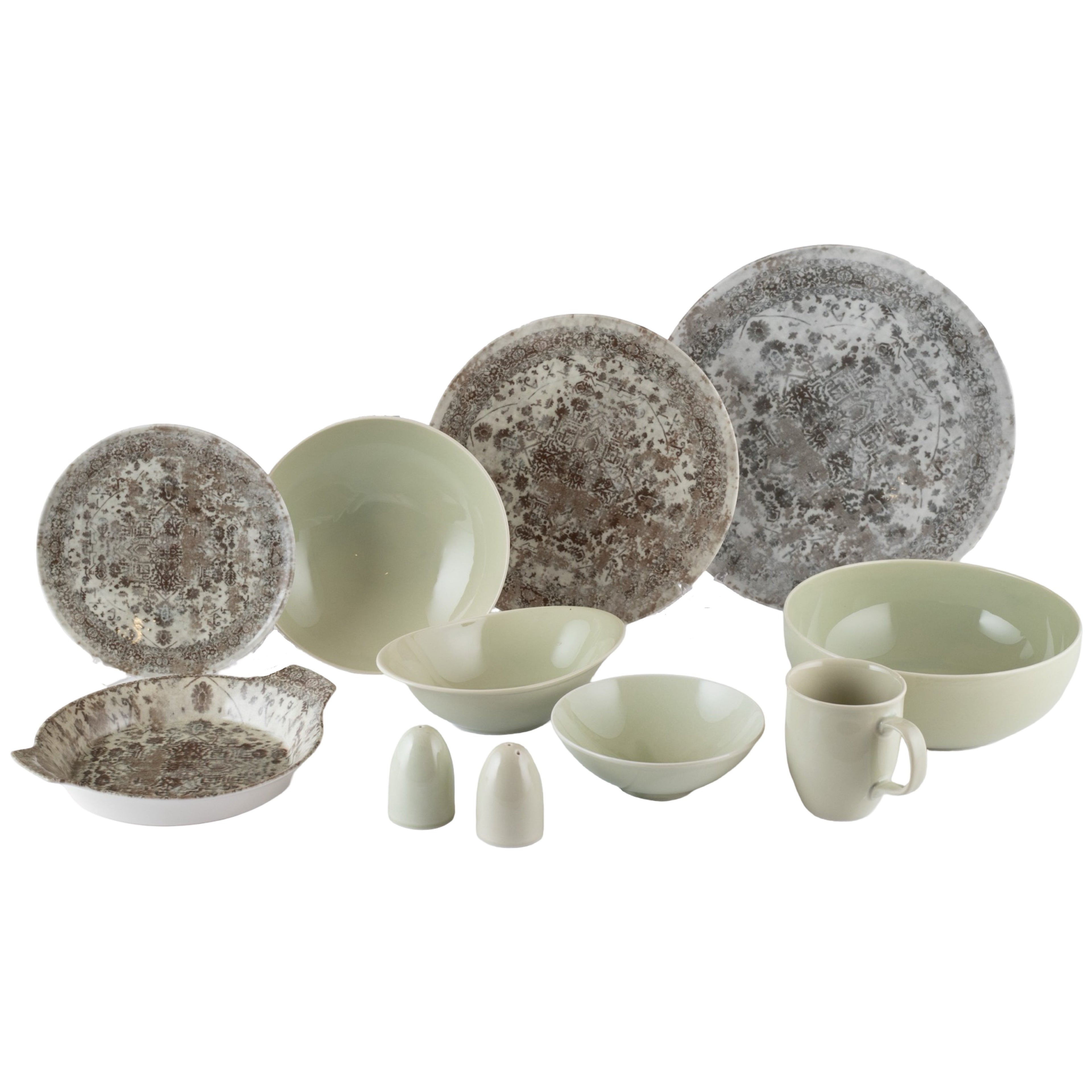 رويال ألفريدو طقم عشاء بورسلين 36 قطعة ديجيتال ابيض - CP -06