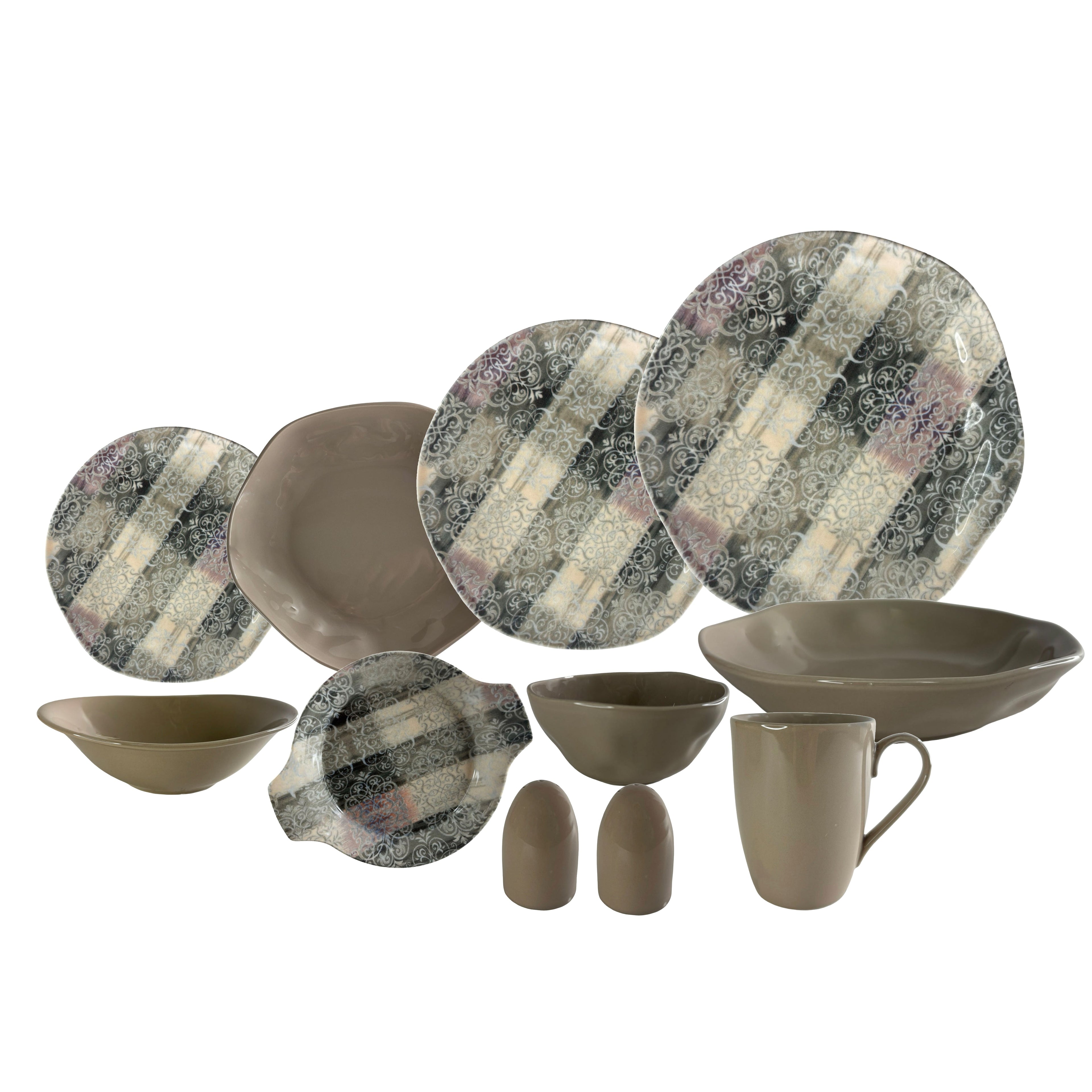 رويال ألفريدو طقم عشاء 36 قطعة بورسلين بيج - OR-24082