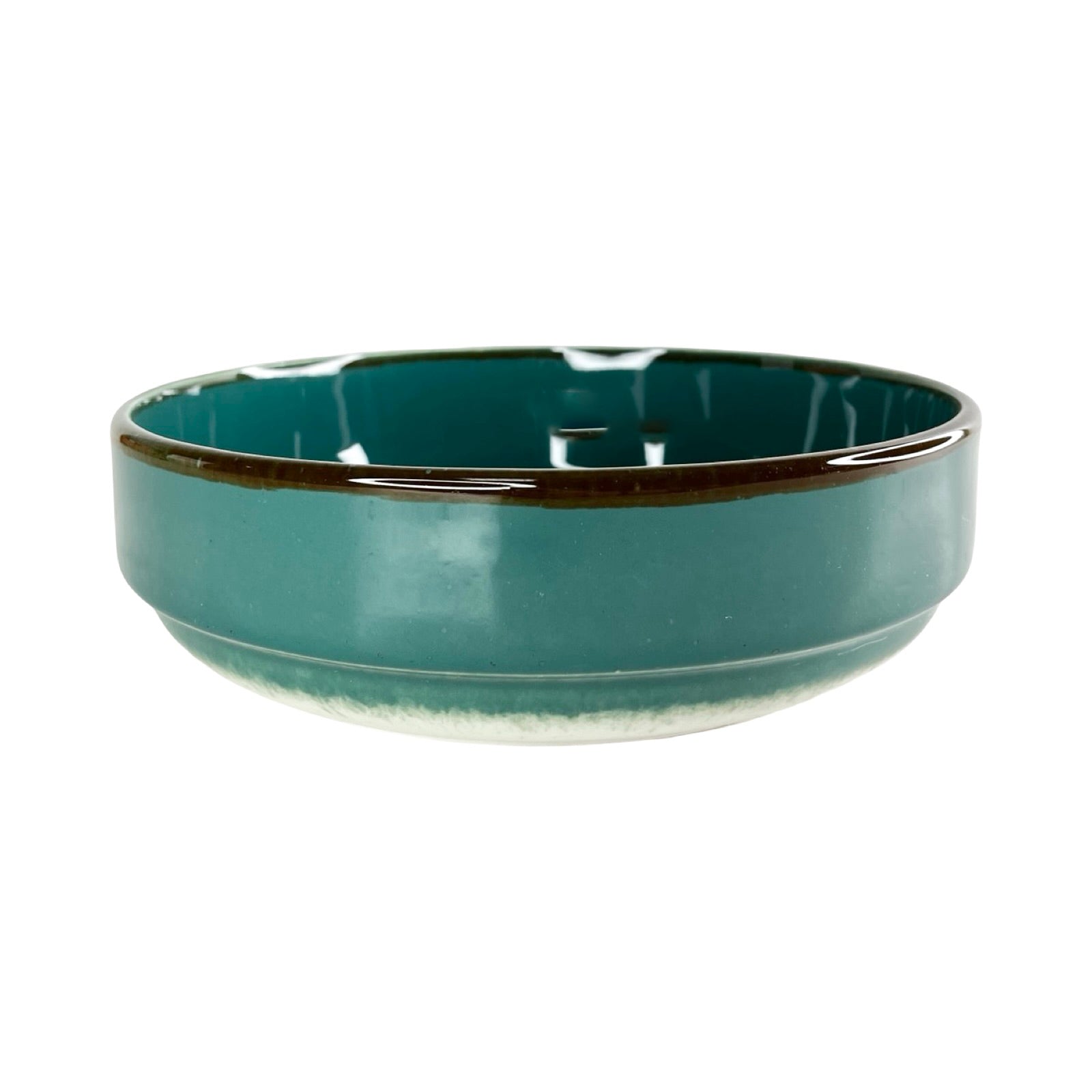 رويال ألفريدو طاجن فرن دائري ( 25 سم) بورسلين ازرق غامق * خط بنى - ROUND-JADE