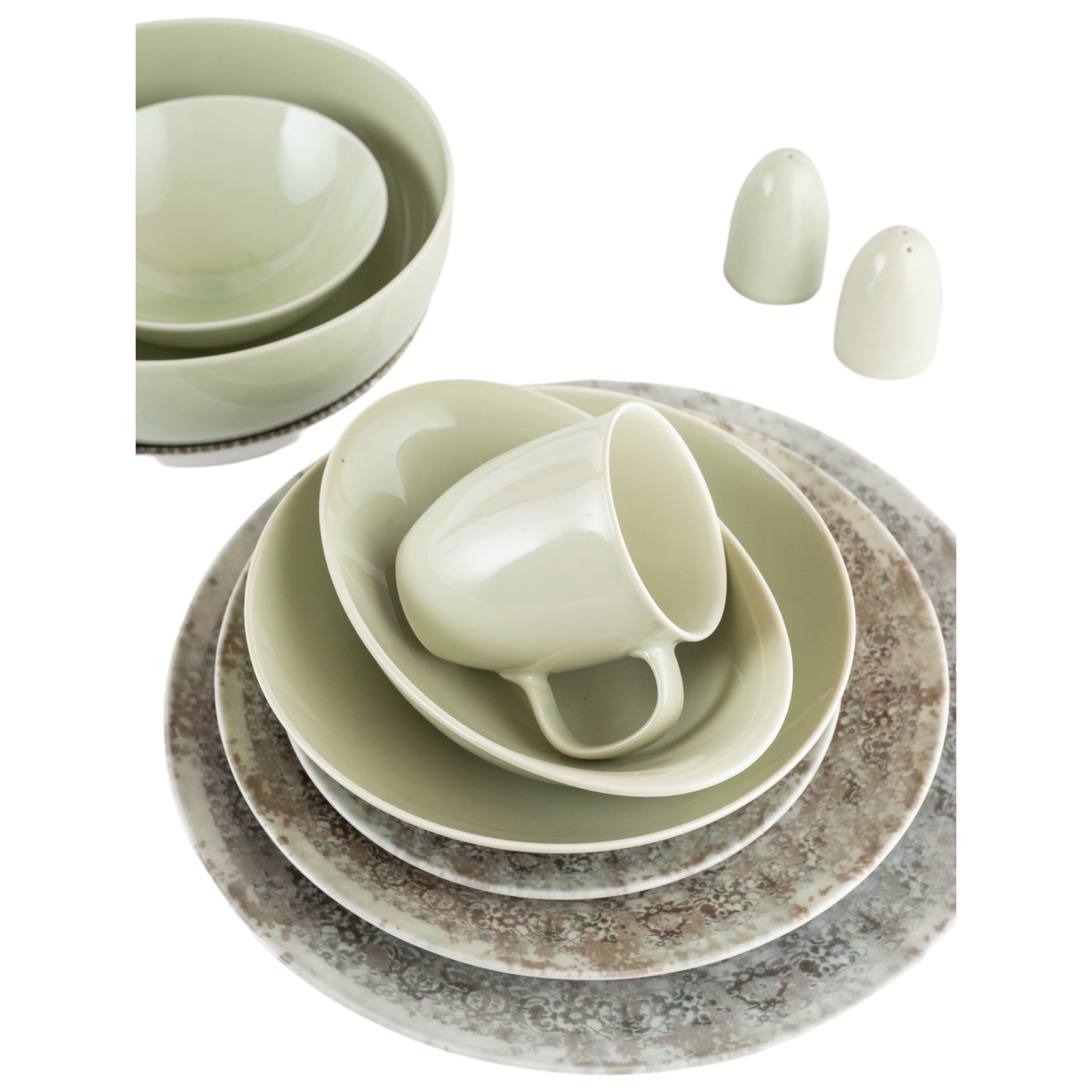 رويال ألفريدو طقم عشاء بورسلين 36 قطعة ديجيتال ابيض - CP -06