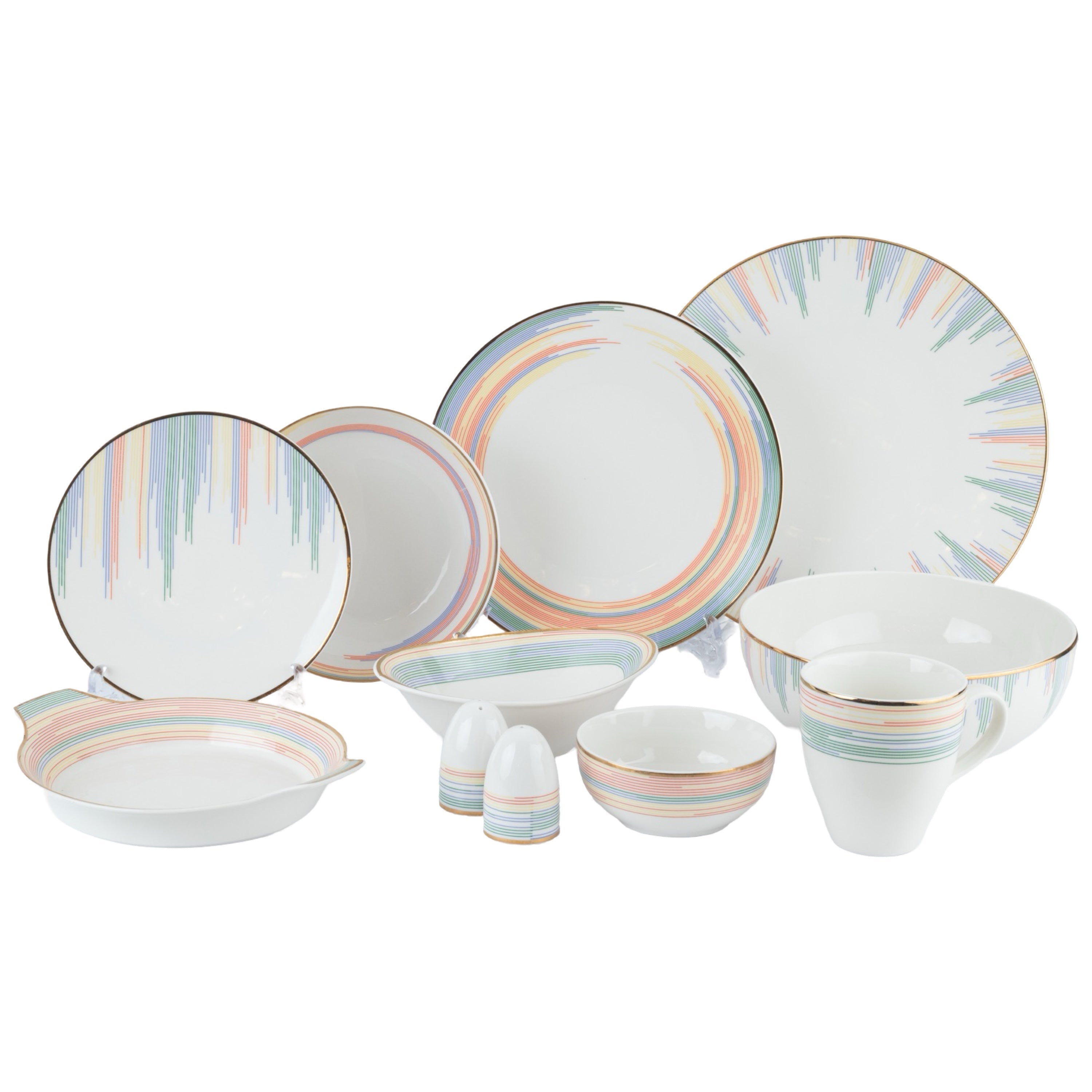 رويال ألفريدو طقم عشاء بورسلين 36 قطعة ابيض-ART-W1