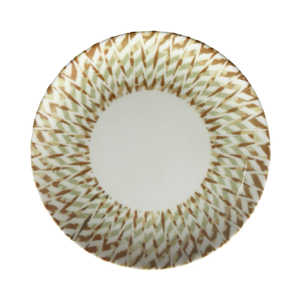 رويال ألفريدو طقم عشاء بورسلين 34 قطعة اخضر* بني - DINNER34-GR