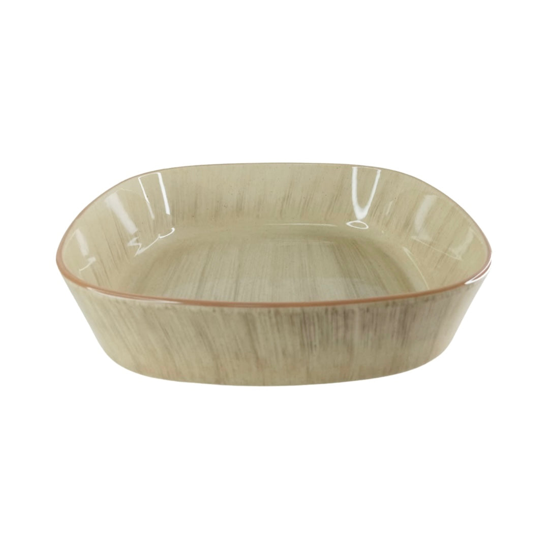 رويال ألفريدو طاجن فرن مربع ( 28.5 سم) سيراميك بيج - SQR-IV