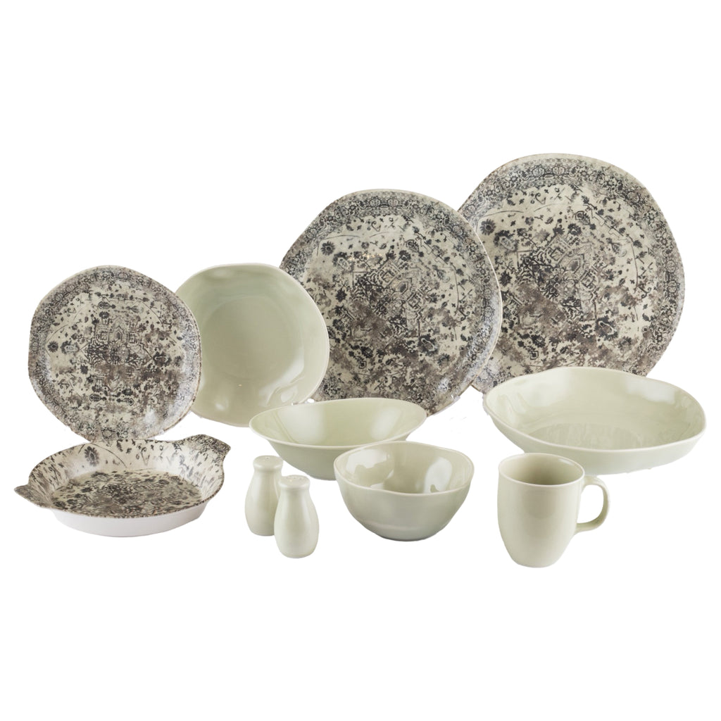 رويال ألفريدو طقم عشاء بورسلين 36 قطعة ديجيتال  ابيض  - OR-06