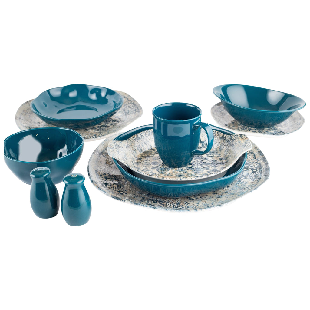 رويال ألفريدو طقم عشاء بورسلين 36 قطعة ديجيتال ازرق - OR -03