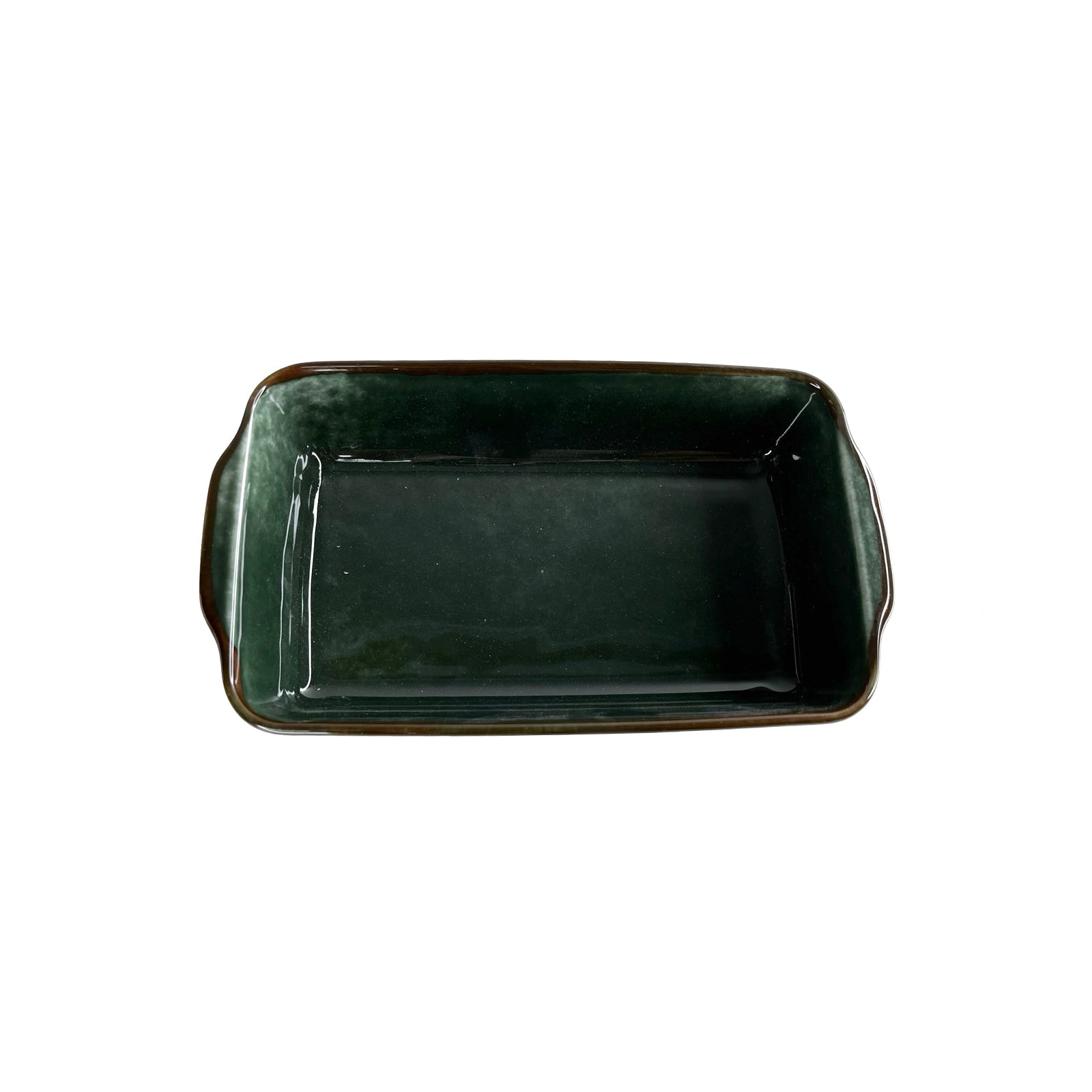 رويال ألفريدو طاجن فرن مستطيل بيد صغير بورسلين زيتى غامق - RE-DR-OI-SM