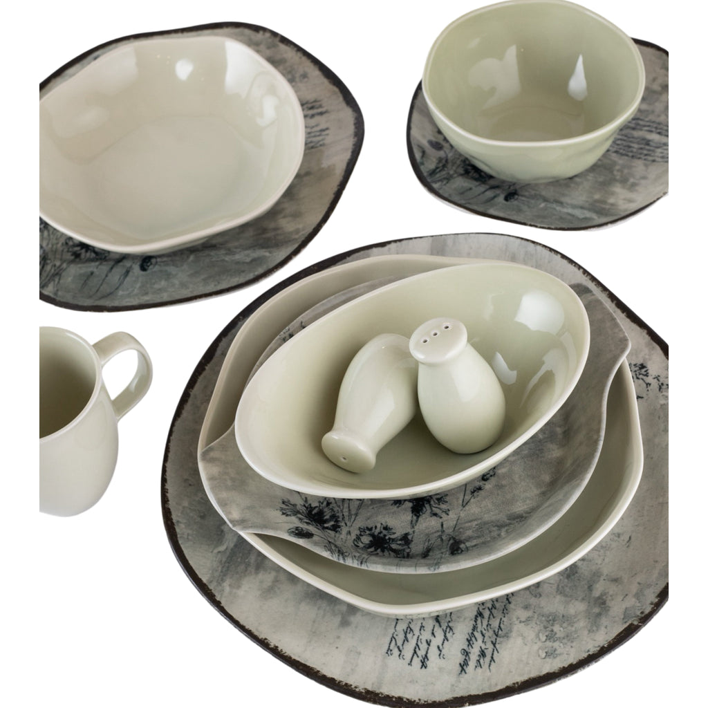 رويال ألفريدو طقم عشاء بورسلين 36 قطعة ديجيتال  ابيض  - OR -04