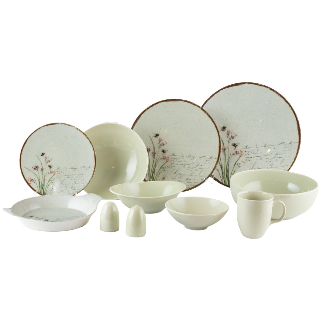 رويال ألفريدو طقم عشاء بورسلين 36 قطعة ديجيتال ابيض - CP -05