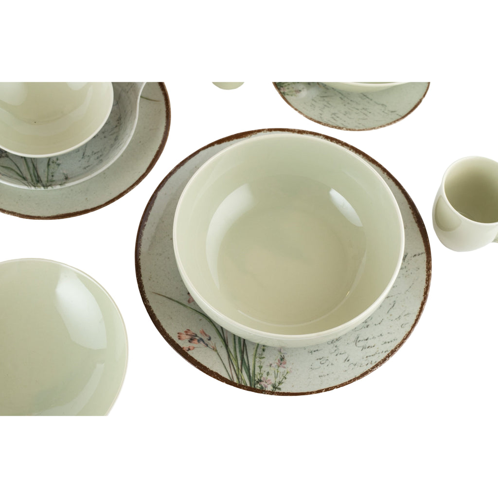 رويال ألفريدو طقم عشاء بورسلين 36 قطعة ديجيتال ابيض - CP -05