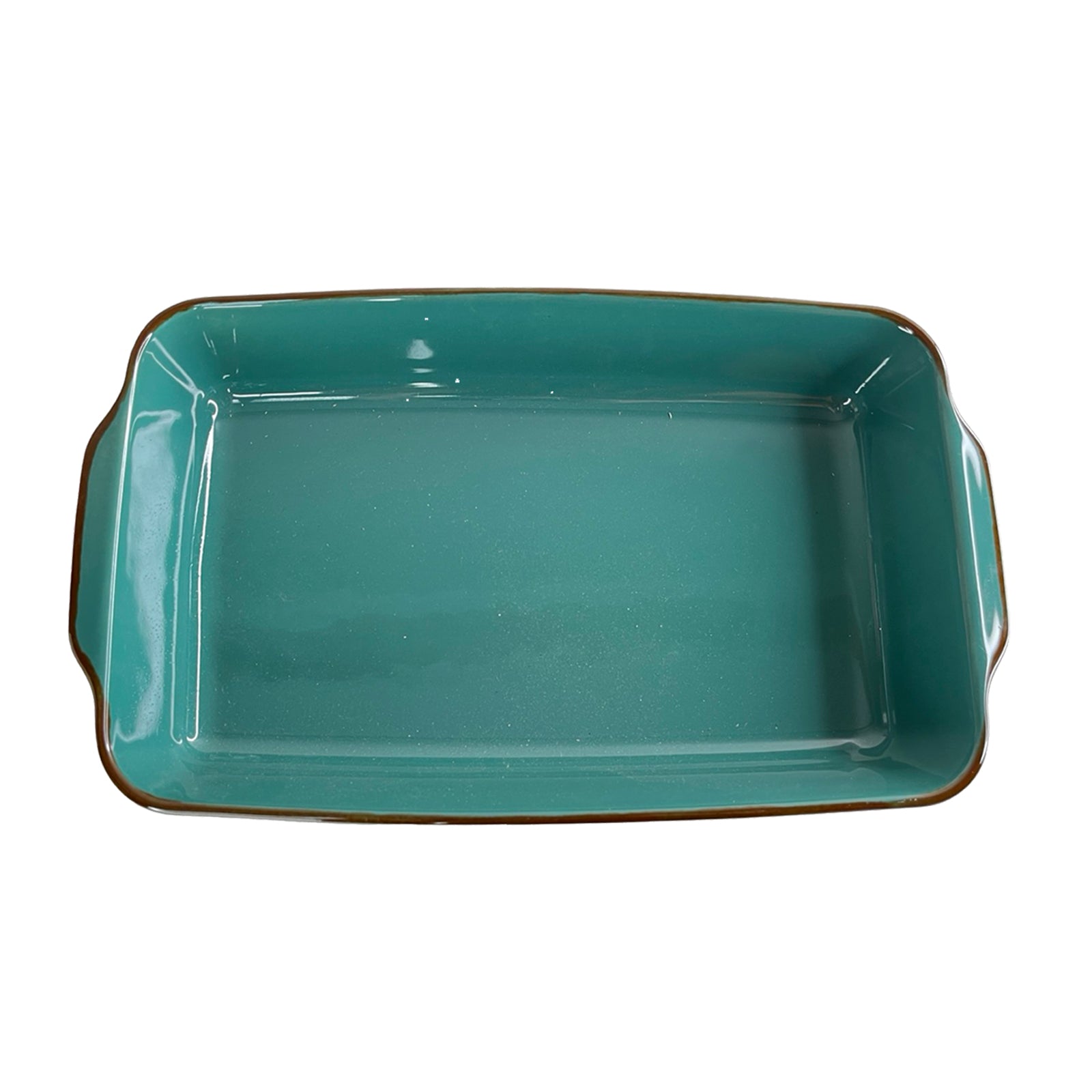 رويال ألفريدو طاجن فرن كبير مستطيل بيد (21*33 سم) بورسلين تركواز - RE-JA