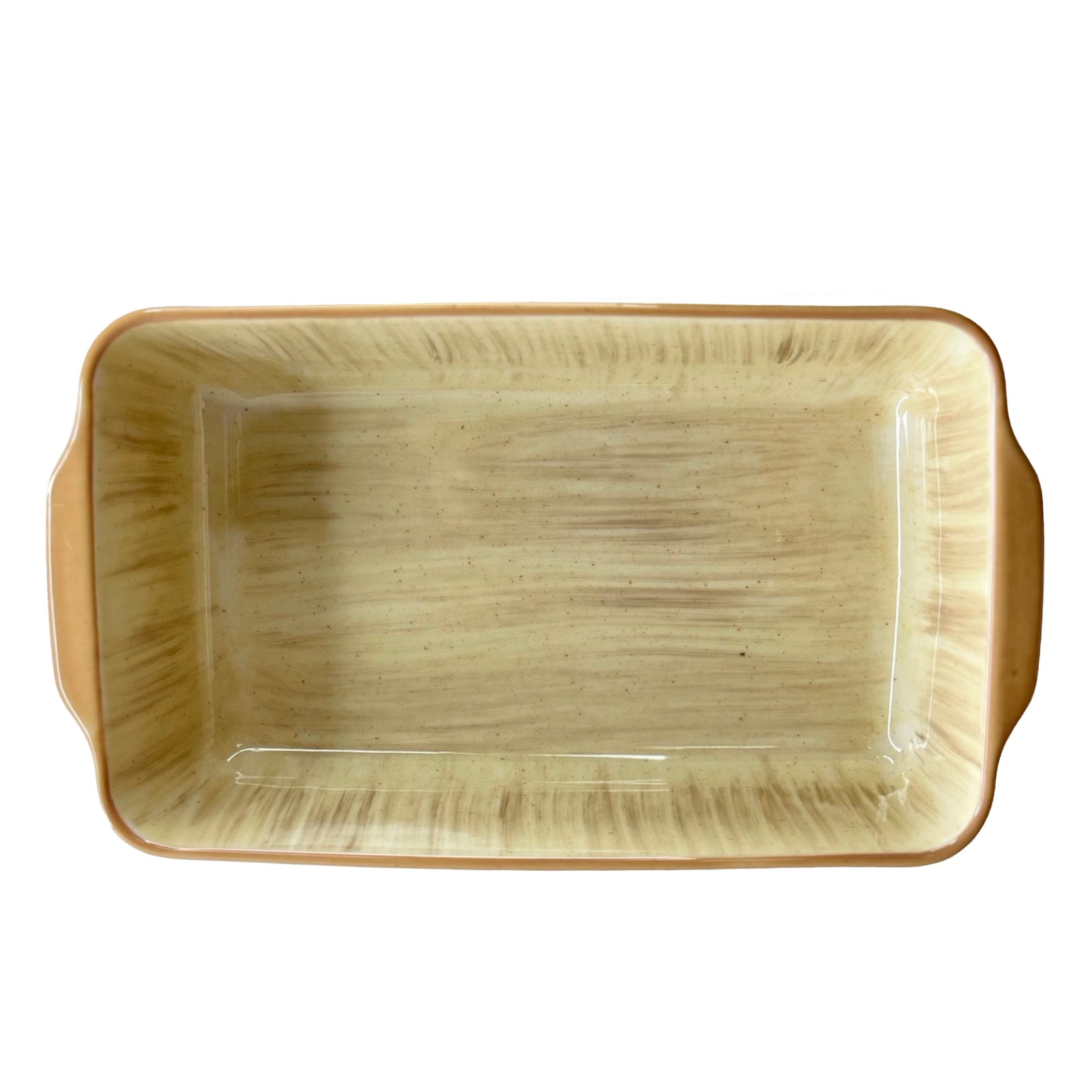 رويال ألفريدو طاجن فرن كبير مستطيل بيد (21*33 سم) بورسلين بيج - RECT-IV