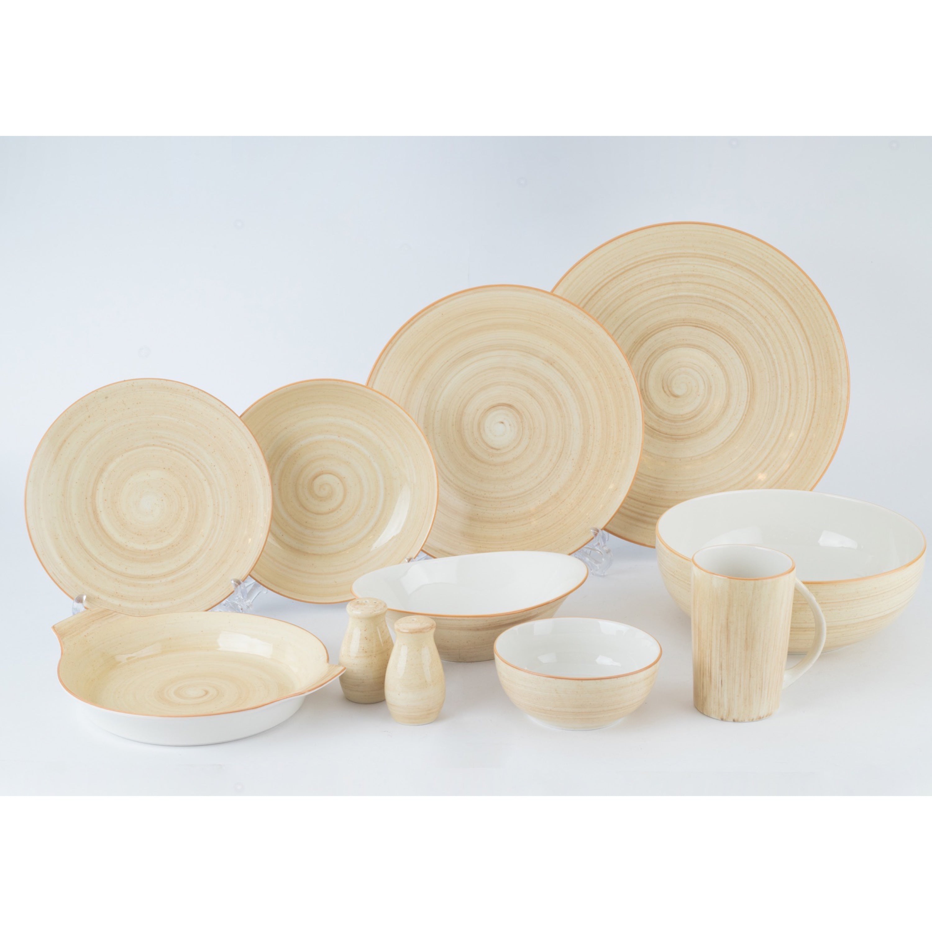 رويال ألفريدو طقم عشاء بورسلين 36 قطعة بيج - ART-BG