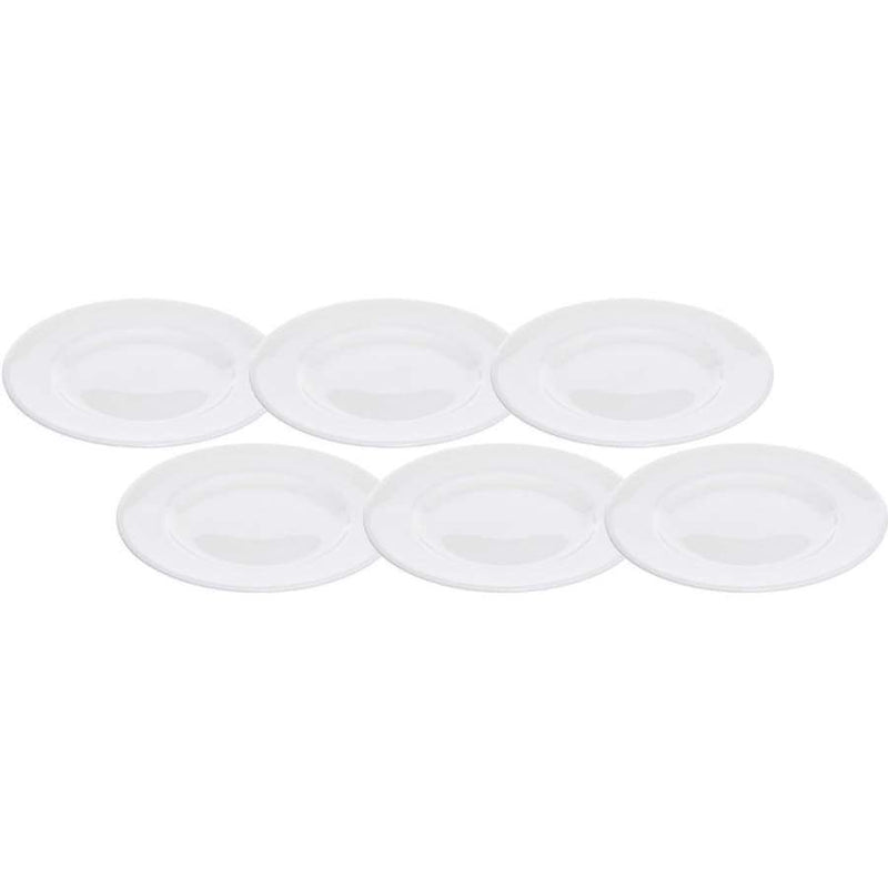 مايلر هانز بون شينا طقم أطباق عشاء مسطحة ٦ قطعة (٦ أطباق ٢٧ سم) أبيض - WHDPLATE270 Mailer Hanz Mailer Hanz